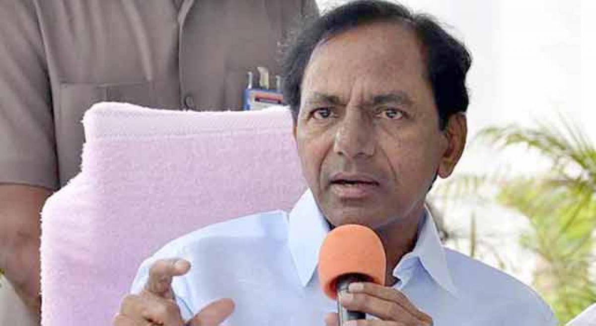 KCR urges political parties to take on AP