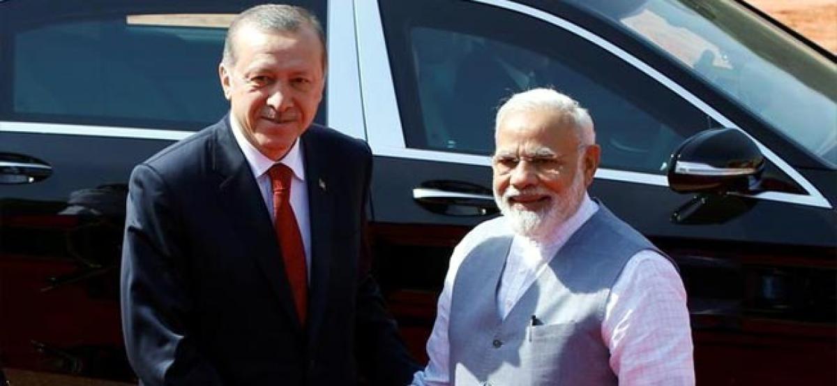 Turkeys Erdogan says wants India trade volume up at $10 billion per year