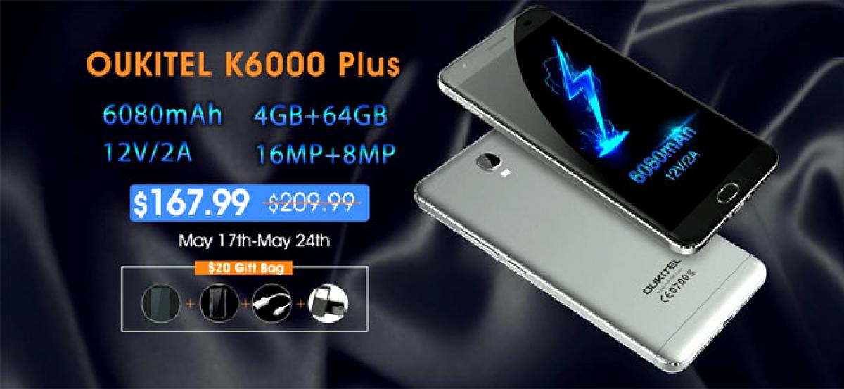 OUKITEL K6000 Plus will have new software update,exclusive flash sale ongoing at USD 167.99