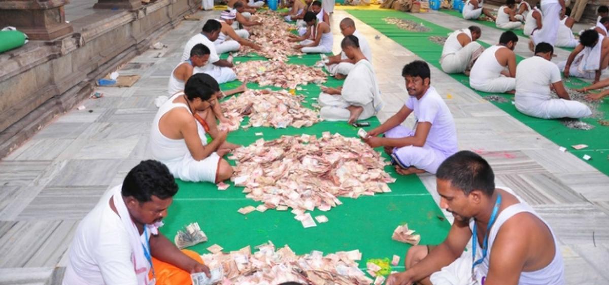 Bhadradri temple hundi income