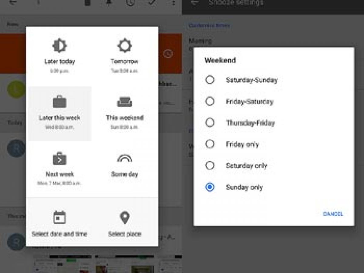 Gmail gets new snooze alerts