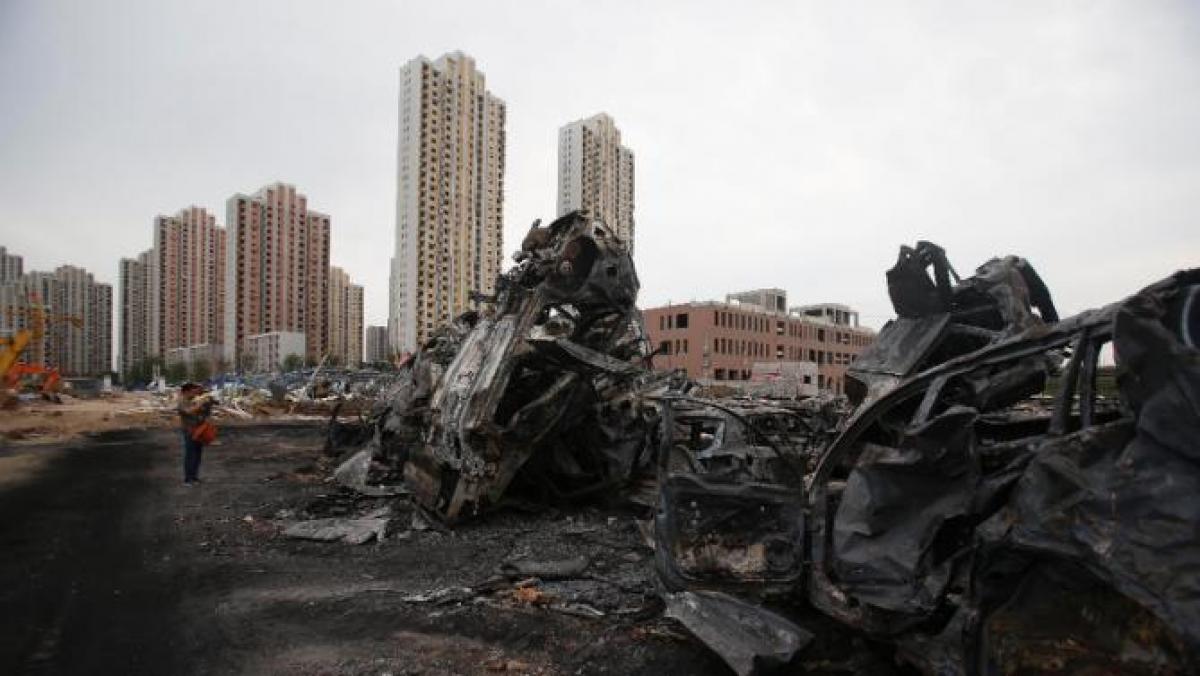 China blasts toll rises to 85