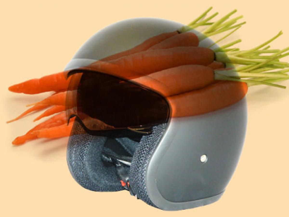 Now, helmet from carrot fibers to safeguard your head