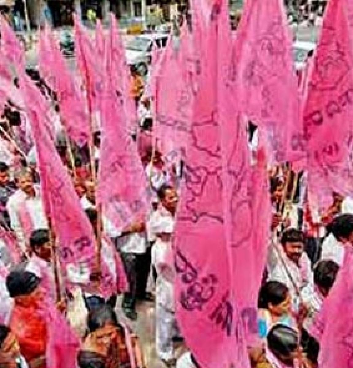 TRS celebrates pact with Maharastra government