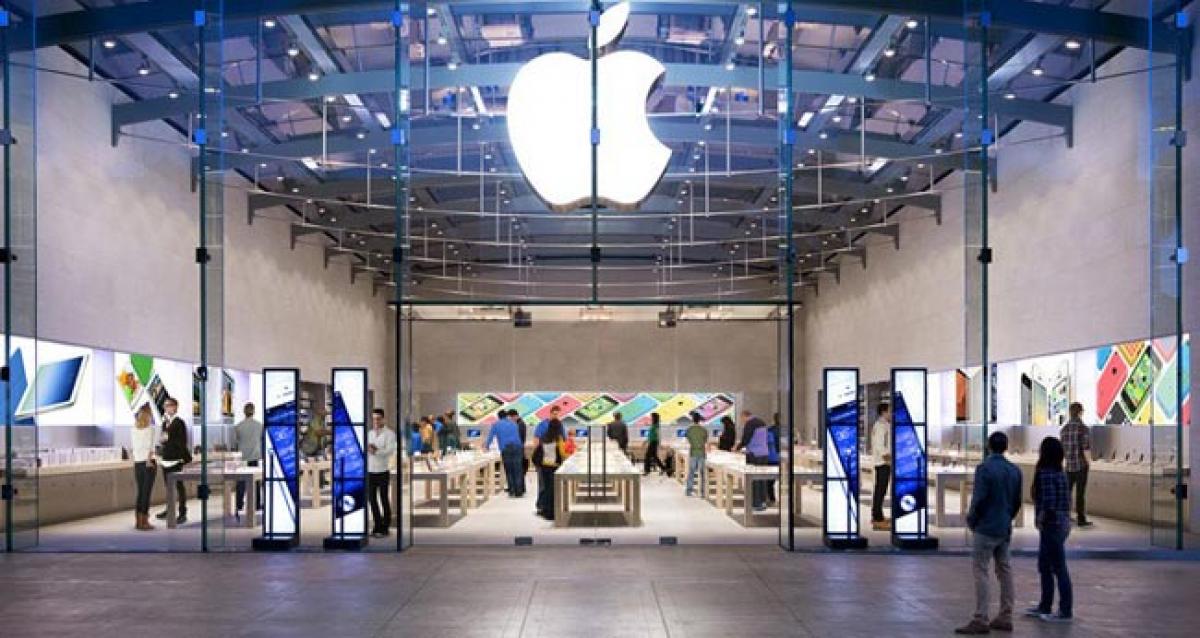 No Apple Store, simply Apple