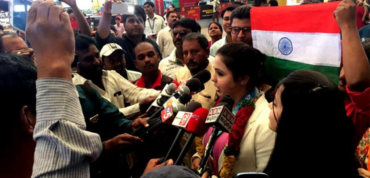 US Open Gold Medalist Syeda Falak comes home to Hyderabad