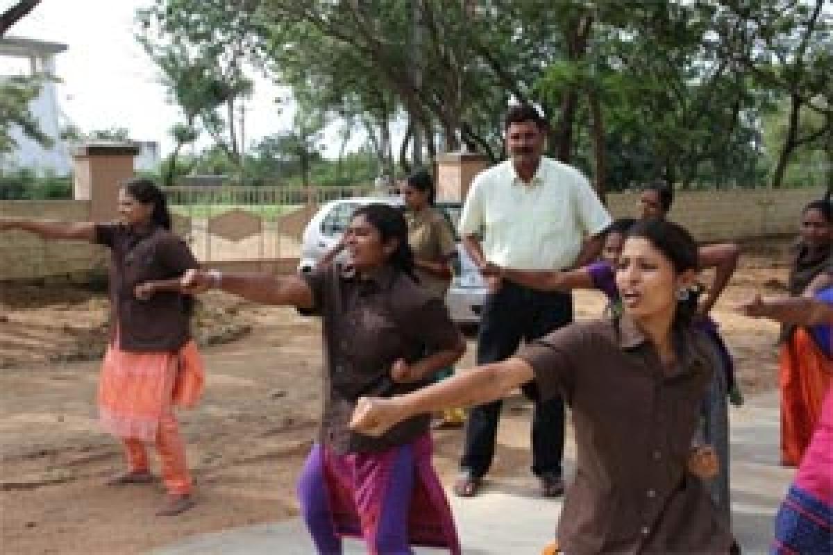 Karate training for women conductors