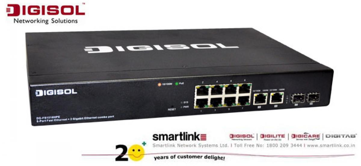 DIGISOL Lite Managed PoE+ Switch for IP Surveillance market launched