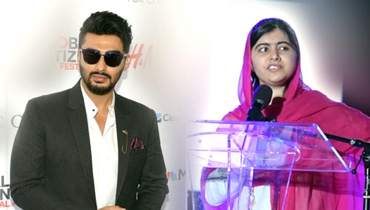When Arjun Kapoor met Malala Yousafzai
