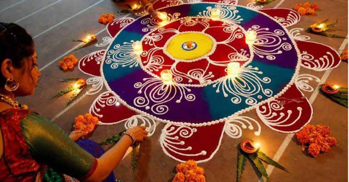 Traditional, stick-on or detachable rangolis -- whats your pick?