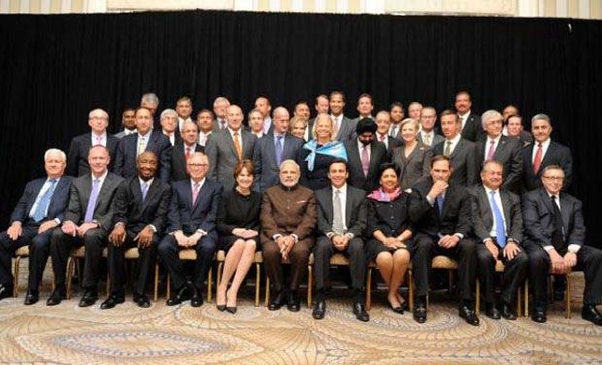 In US, Narendra Modi dines with Fortune 500 CEOs, invites them to ‘Make in India’