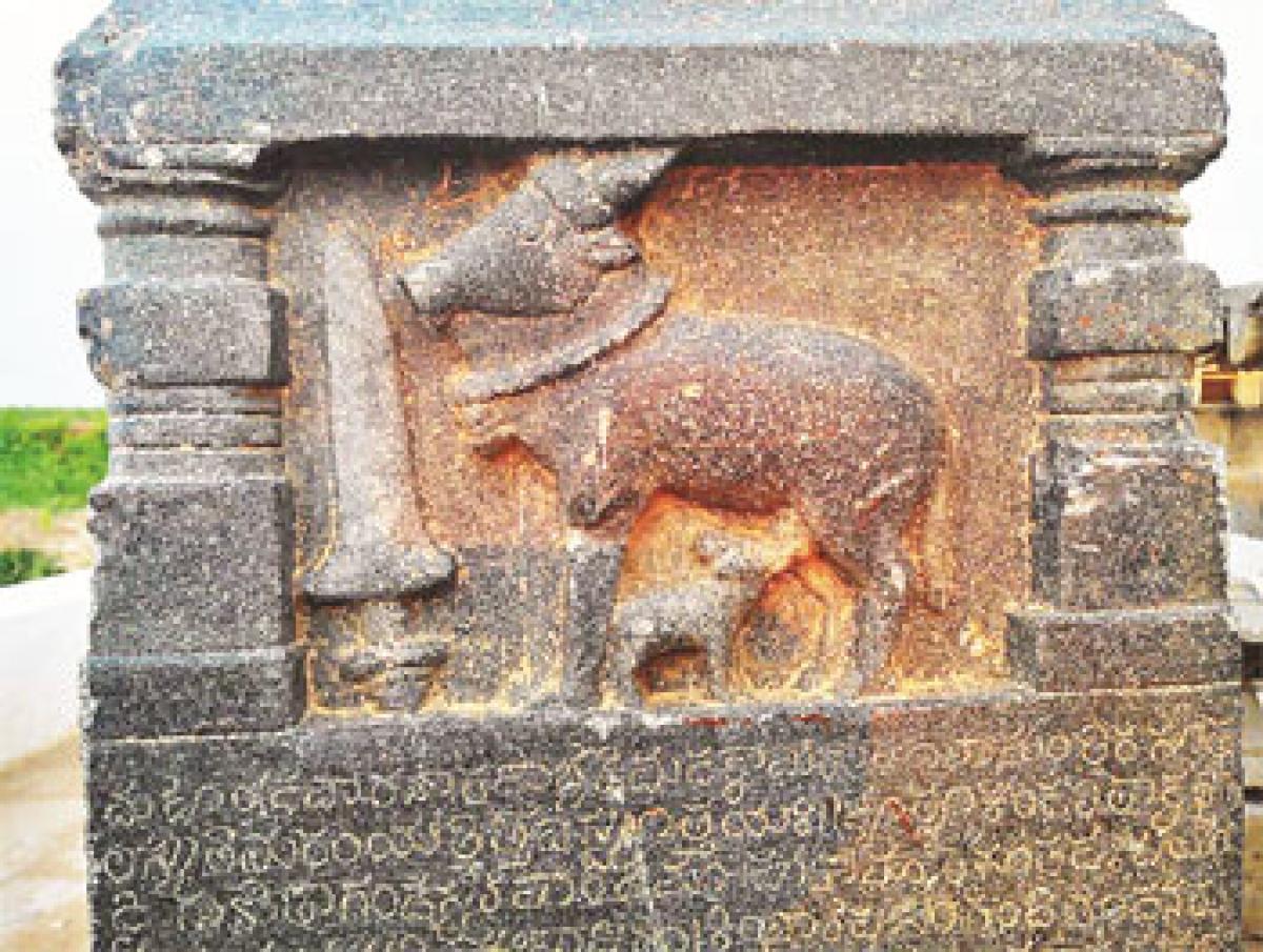 Black stone inscription of Kakatiya dynasty deciphered