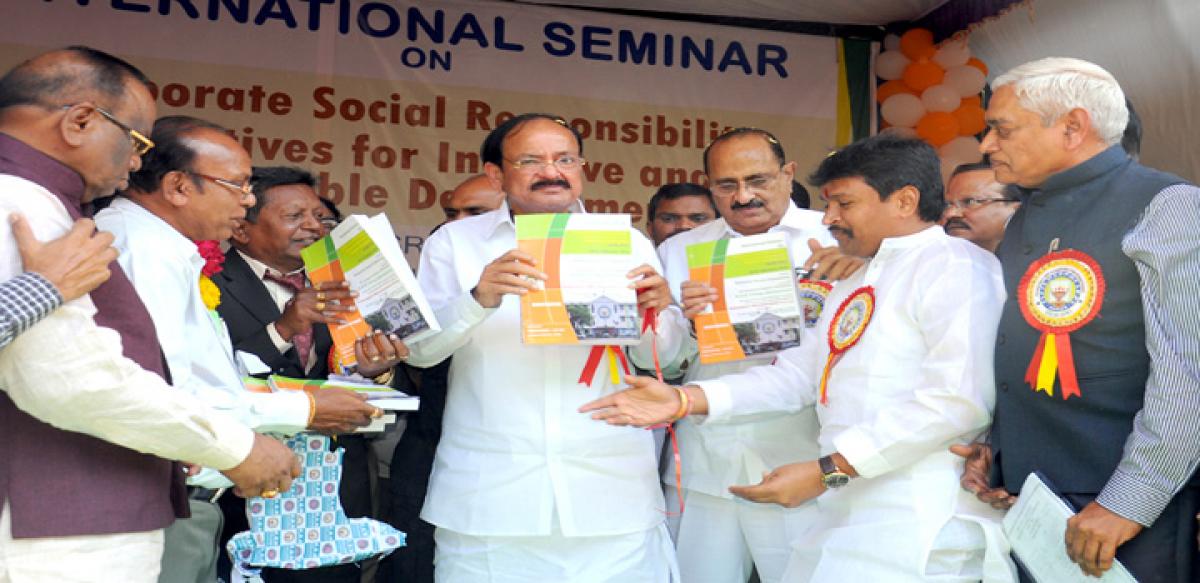 Venkaiah calls upon youth to imbibe social responsibility