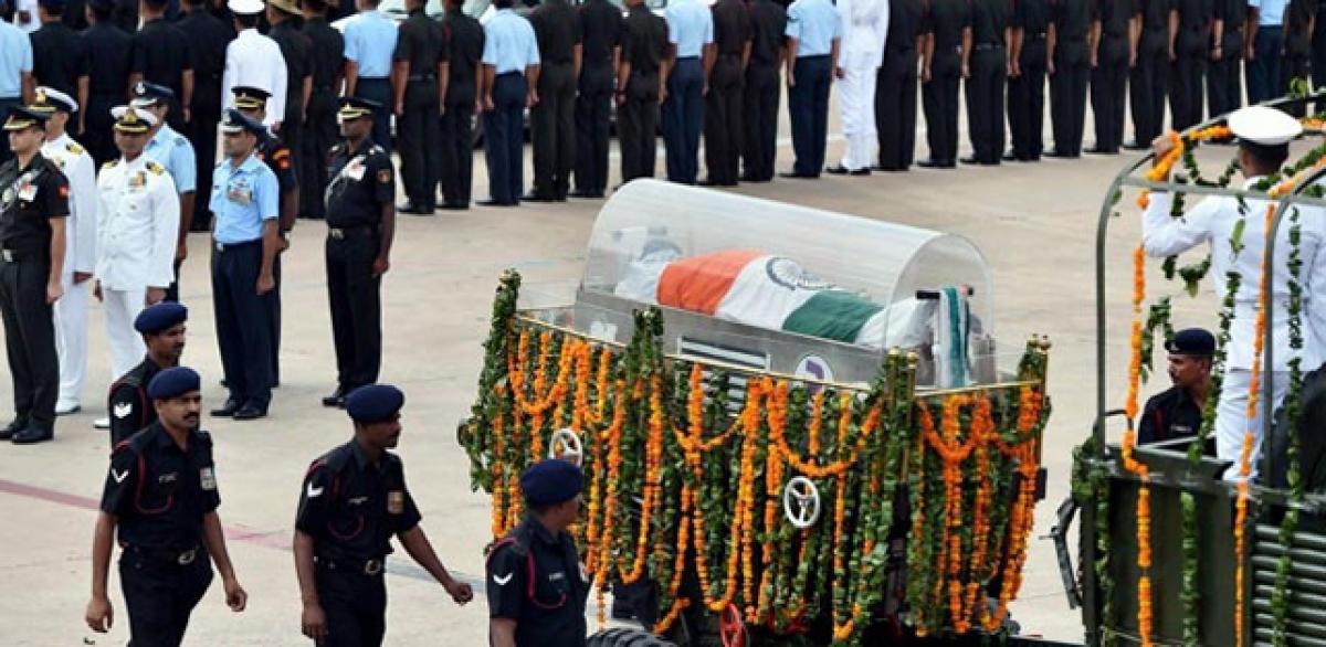 Kalam body being taken to Rameswaram