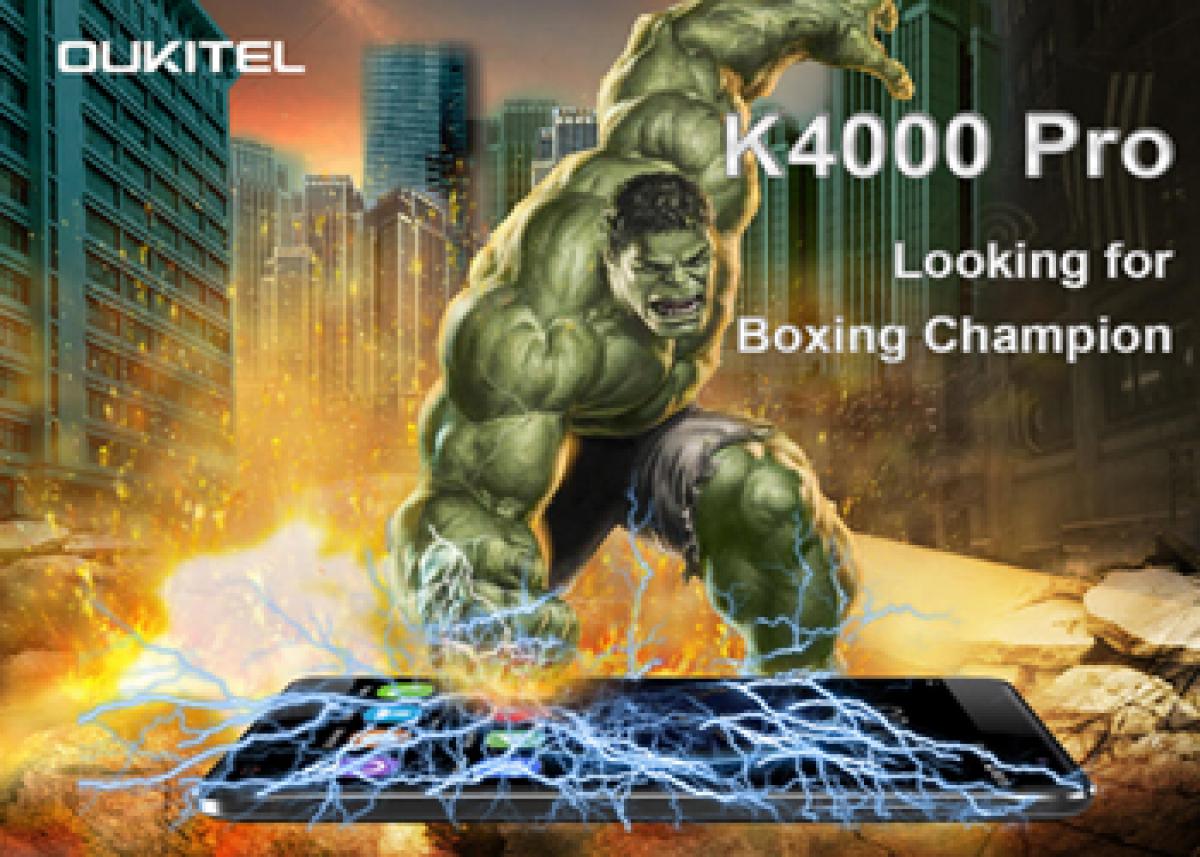 OUKITEL K4000 Pro looking for boxing champion-punch with fist