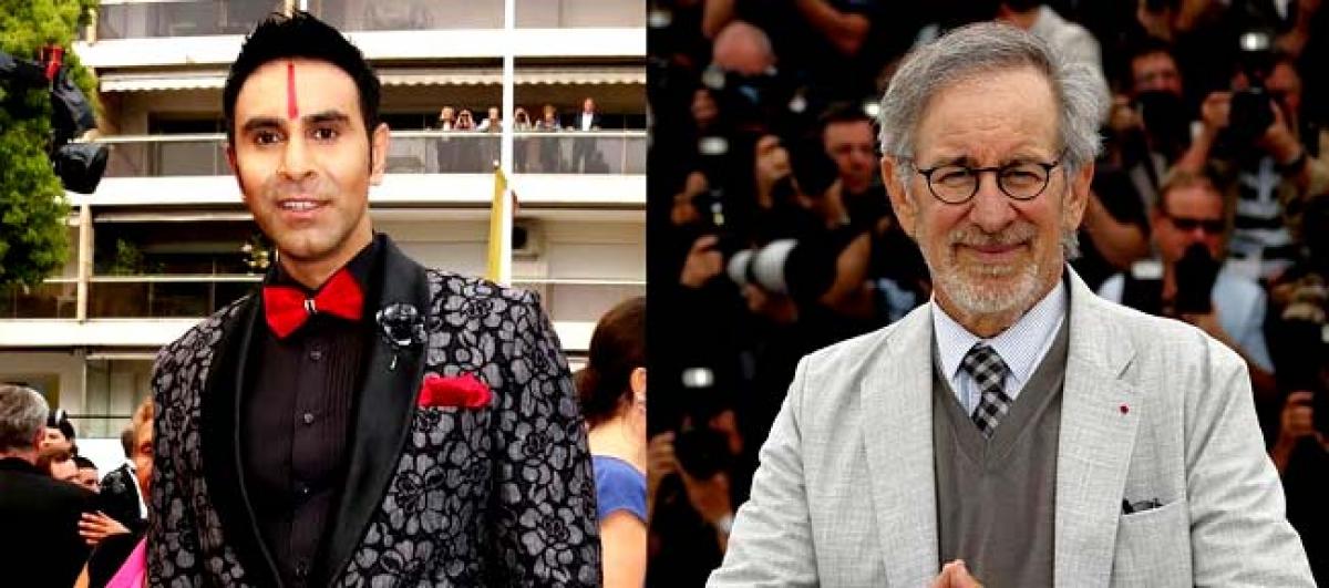 Steven Spielberg calls  Sandip Soparrkar Indian Dancer at Cannes red carpet