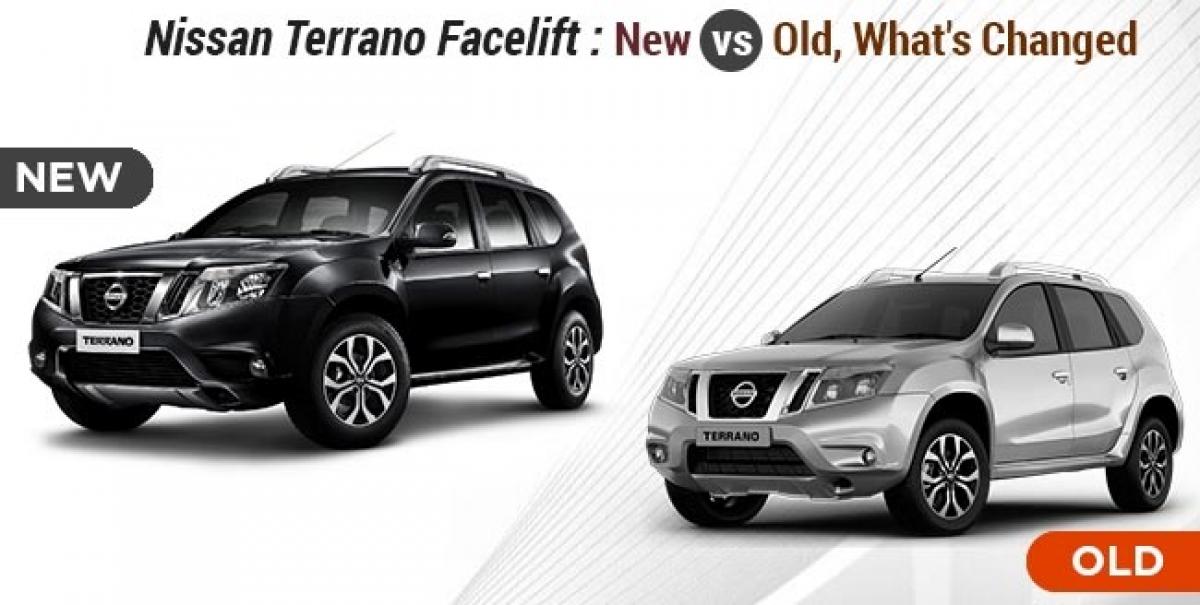 Nissan Terrano Facelift: New Vs Old, Whats Changed