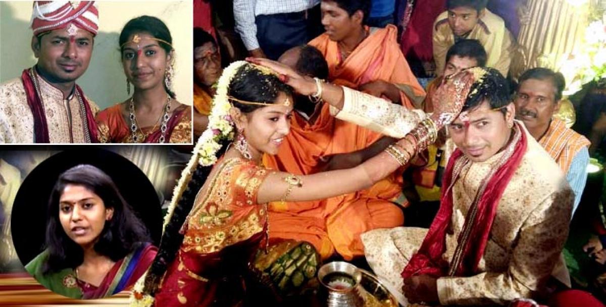 Madhu Priya marks 18th birthday with marriage to boyfriend in Adilabad