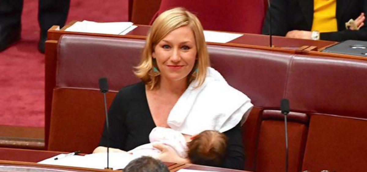 OZ senator becomes first to breastfeed in Parliament