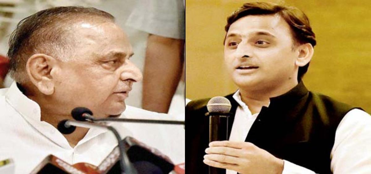 Seeing thru’ Samajwadi drama by father-son duo