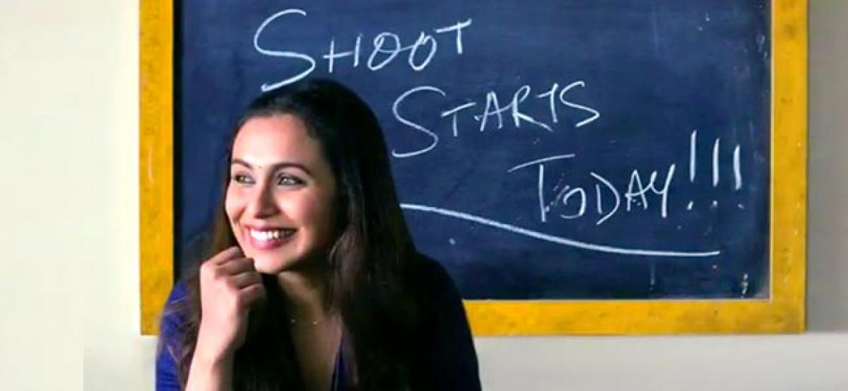 Rani Mukerji starts shooting for Hichki