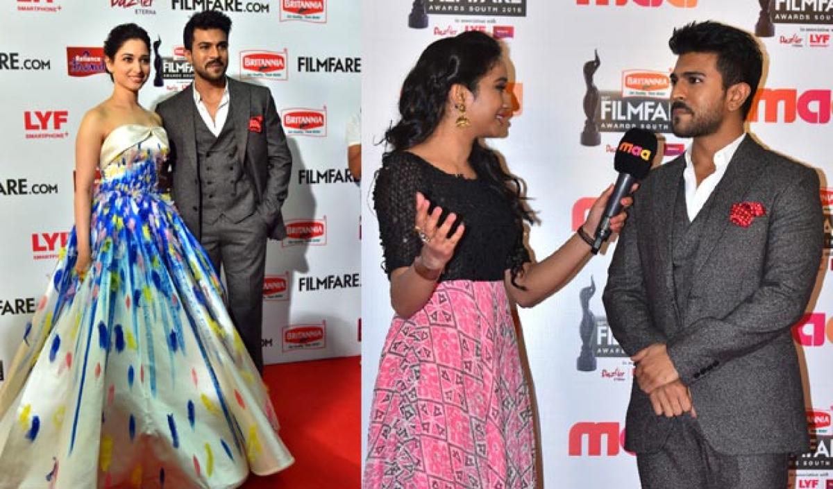 Check out Ram Charan at the Flimfare South Awards!