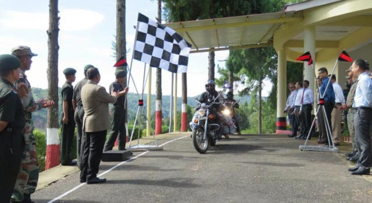 Eastern Naval Command motorcycle expedition to north east