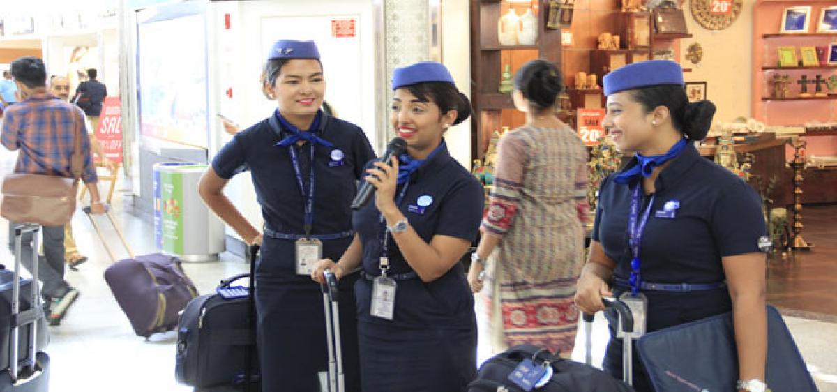 Fun and frolic at airport