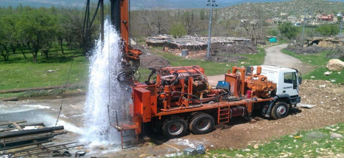 District Water Management Agency  Project Director assures borewell to villagers