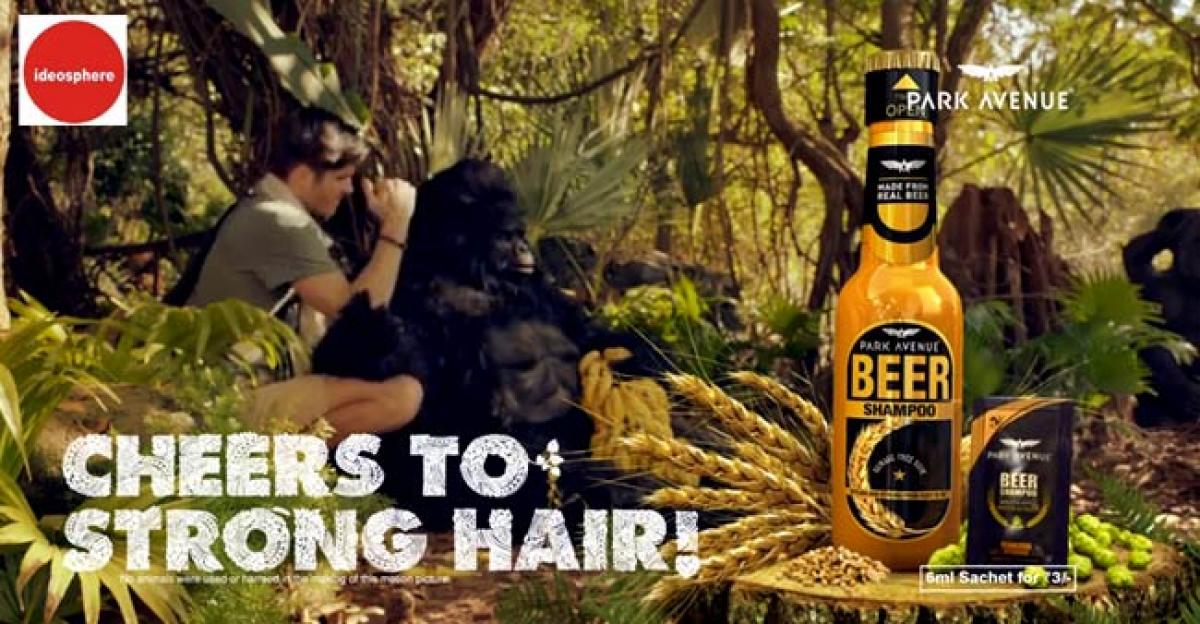 Watch: Park Avenue beer shampoo campaign says cheers to strong hair