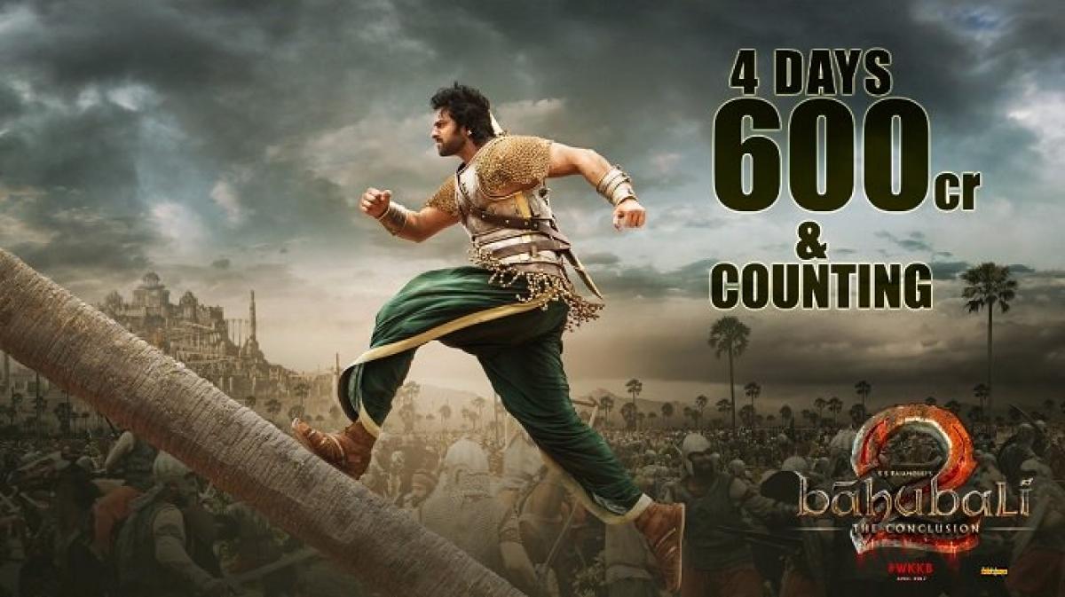 Prabhas Baahubali 2 four days box office collections mints Rs.650 Cr