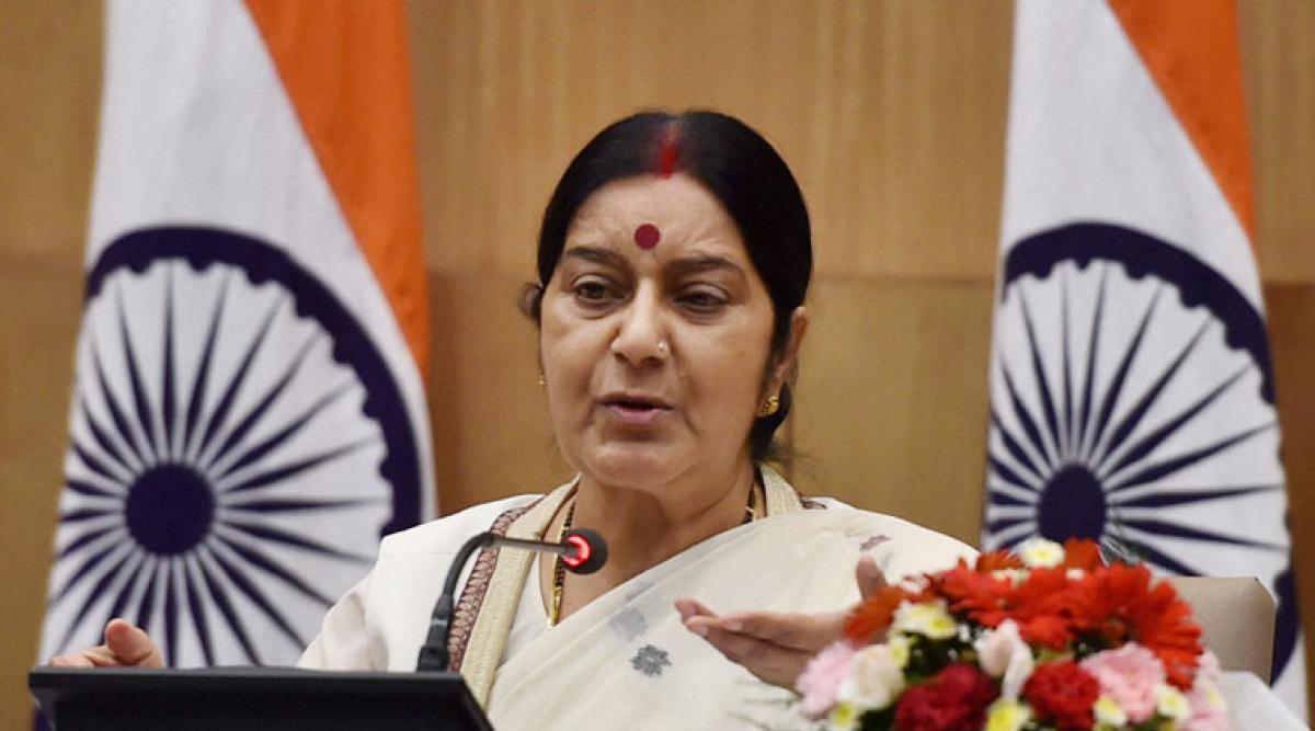 Sushma Swaraj discusses bilateral cooperation with Cyprus President