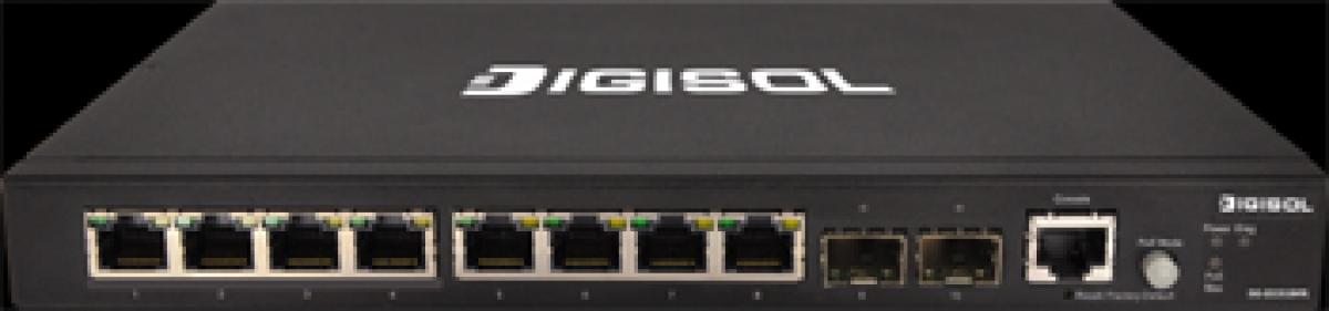 DIGISOL​s Gigabit Managed Switch with 8 PoE Port for Surveillance, SMB wireless infrastructures