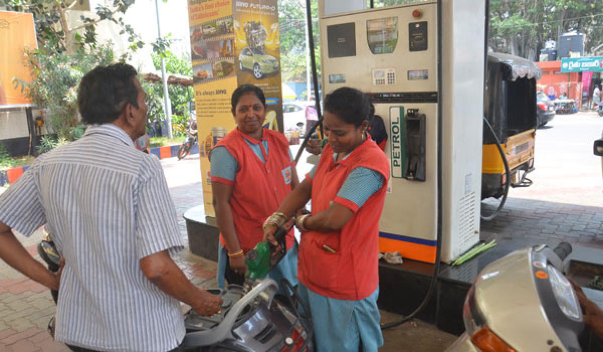 Battling pollution, sexual harassment:Women workers in petrol bunks