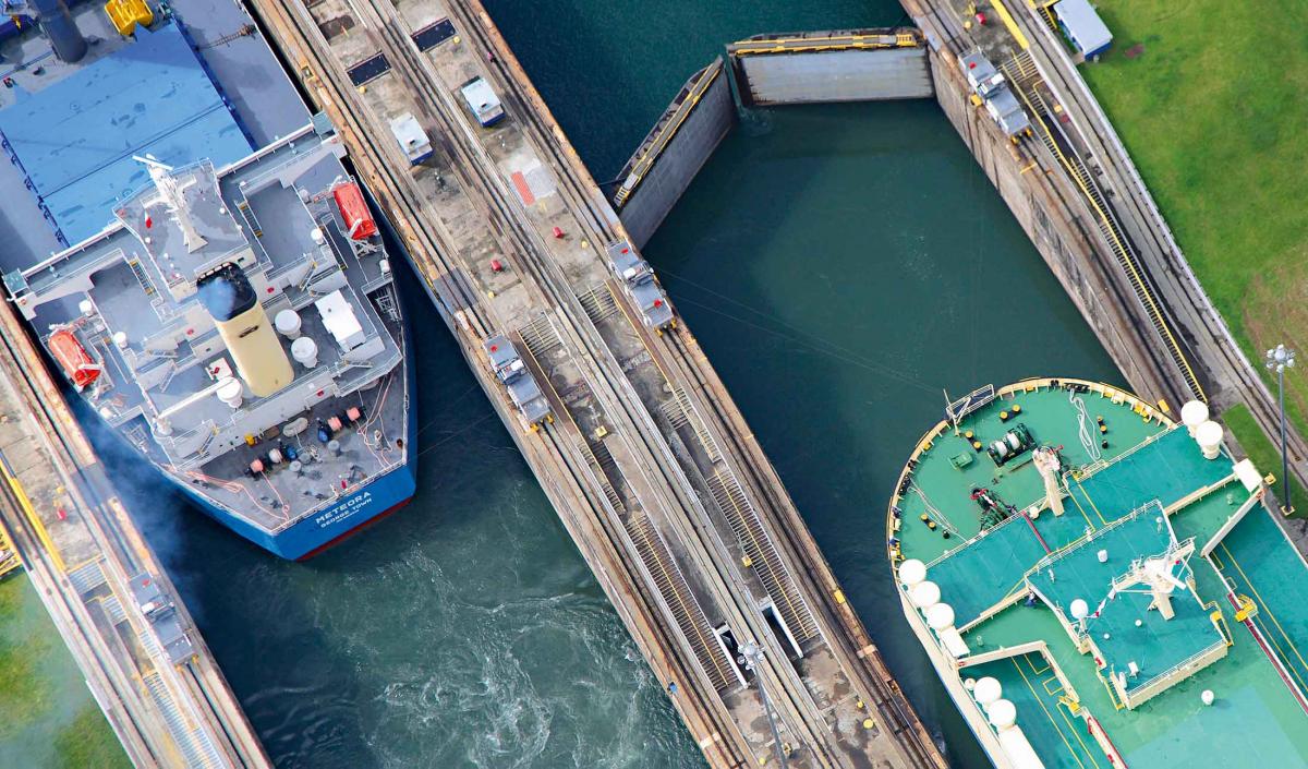 Chinese ship first to transit expanded Panama Canal