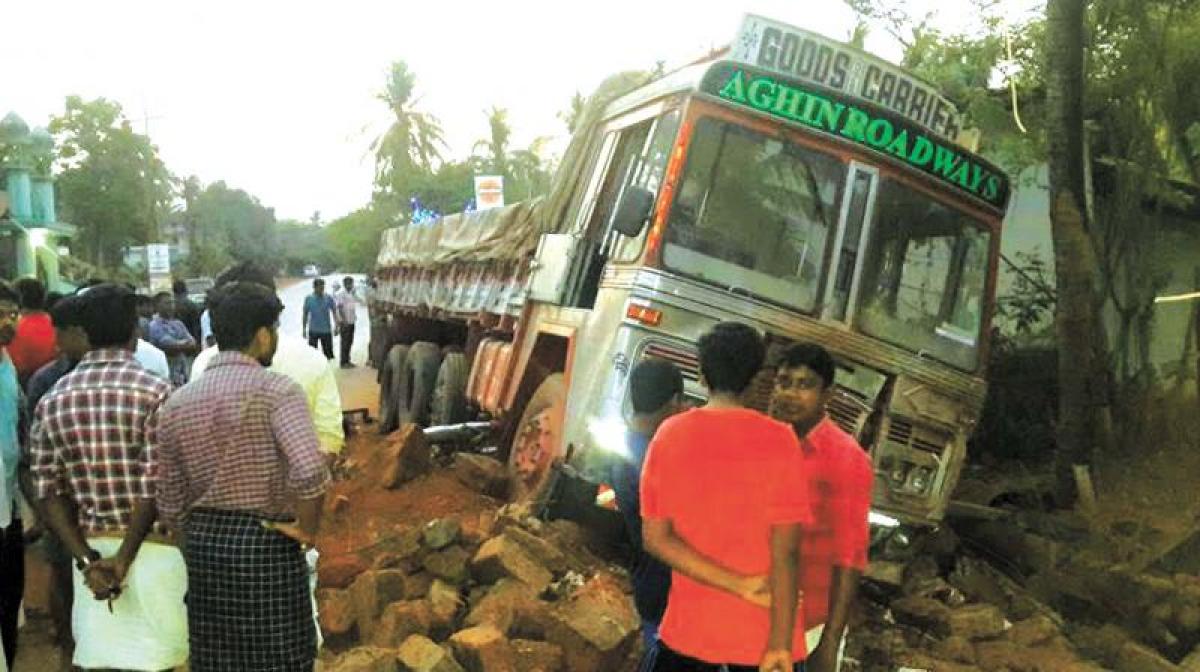 2 killed and 1 injured as truck runs over in Hyderabad