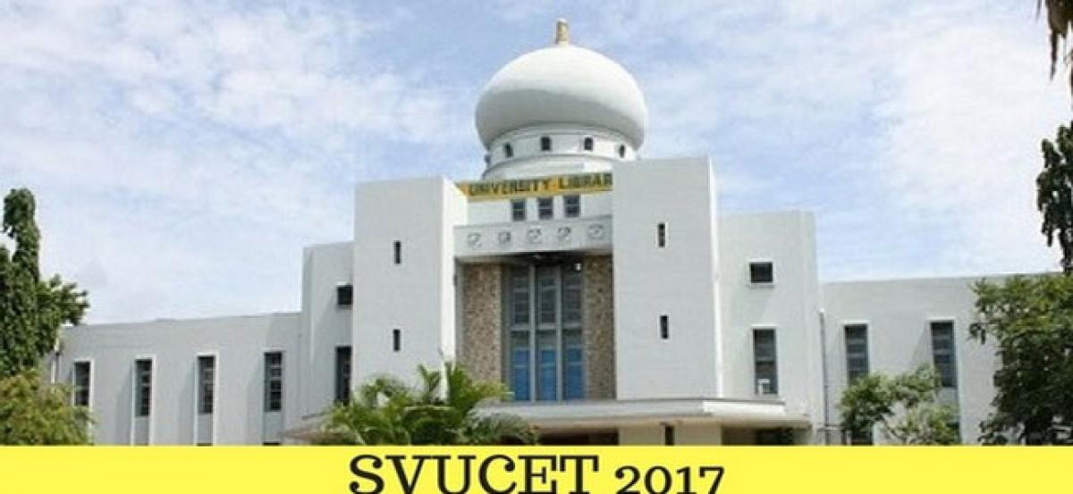 SVUCET 2017 results released