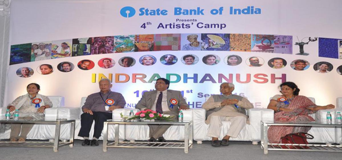 SBI art camp opens