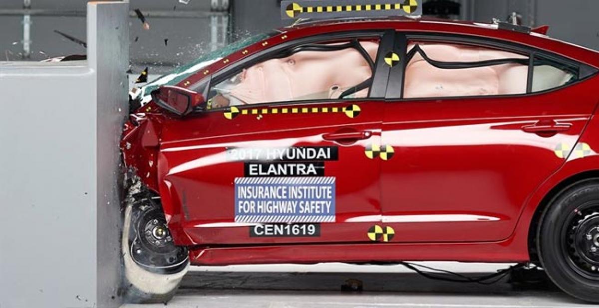 Wow! Hyndai Elantra passes crash test with flying colours