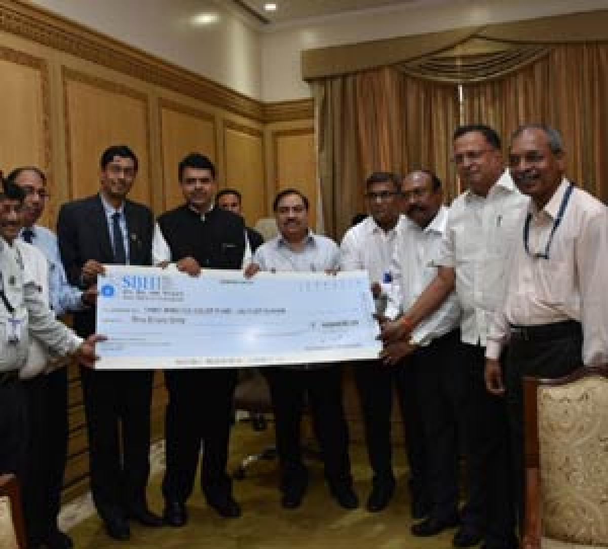 SBH donates 1 cr to Maha