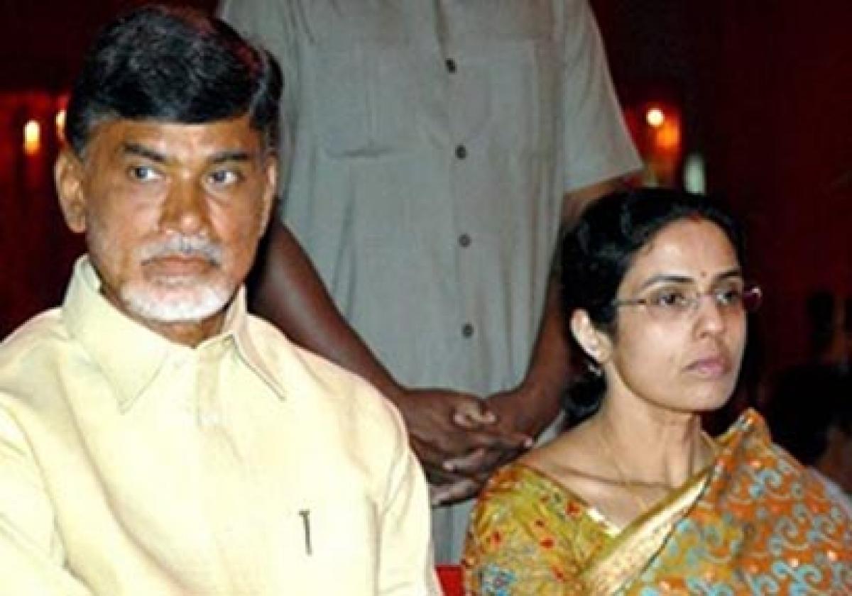 Chandrababus wife responds to KCRs statements