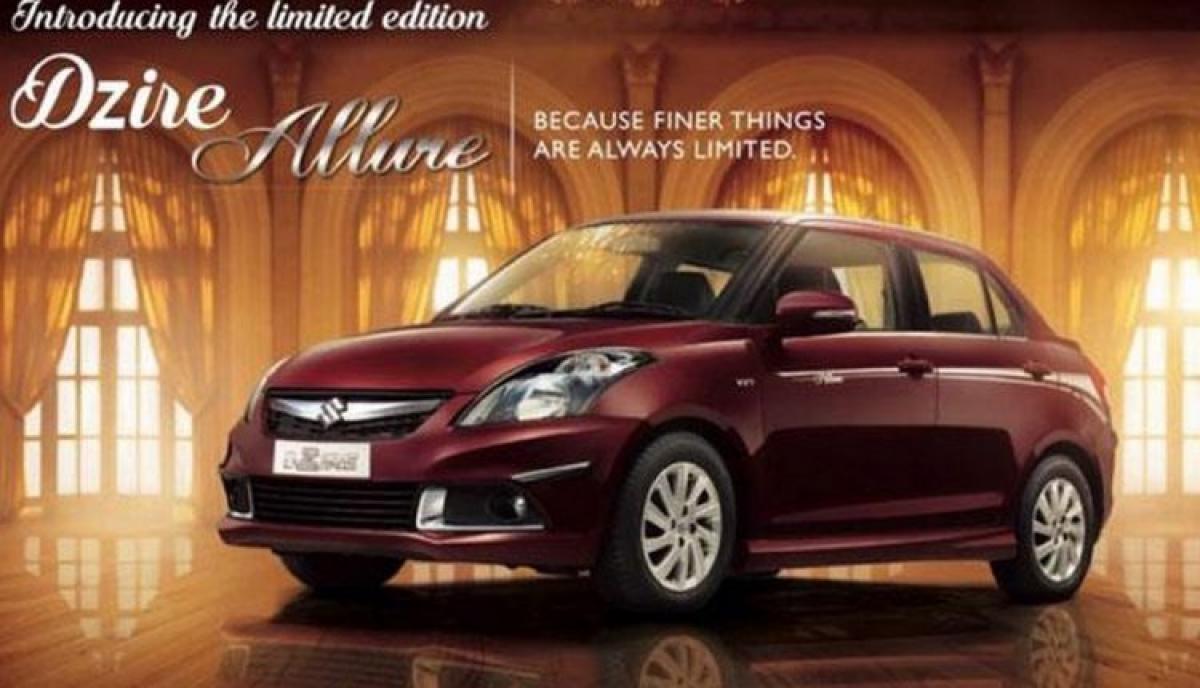 Maruti Suzuki Dzire Allure Edition gets a launch before new gen DZire