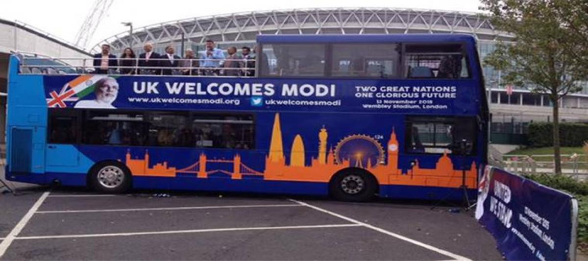 Modi Express bus launched in UK