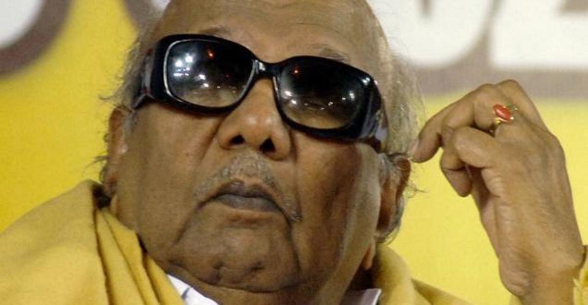 Karunanidhi admitted to hospital, condition stable