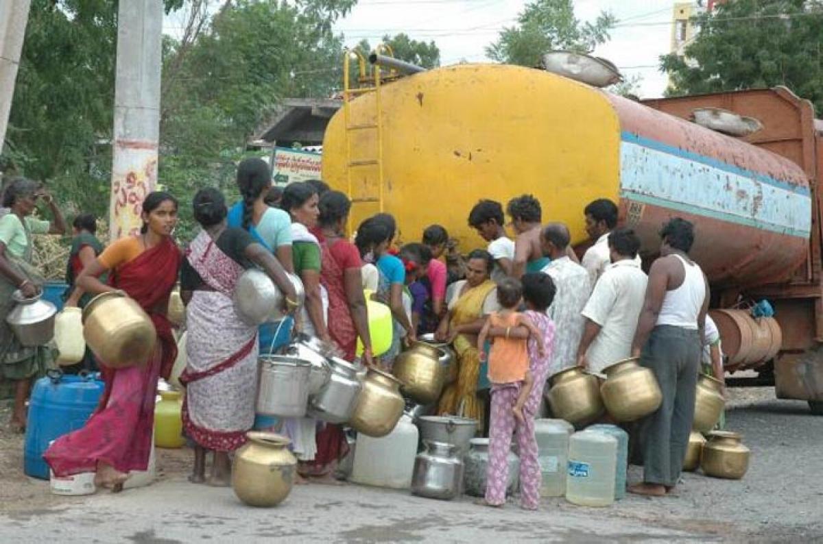 Supply 40 litres per capita per day drinking water