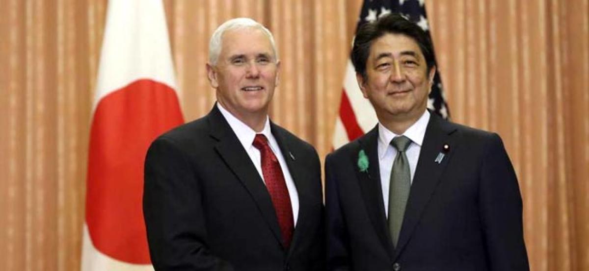 Pence in Japan, discusses N. Korea, economic ties