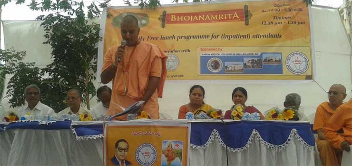 Bhojanamrita scheme extended to Gandhi Hospital