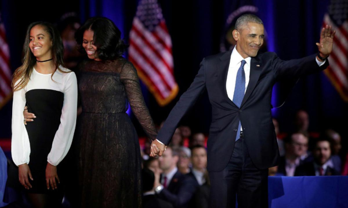 Obamas tribute to Michelle brought Malia to tears