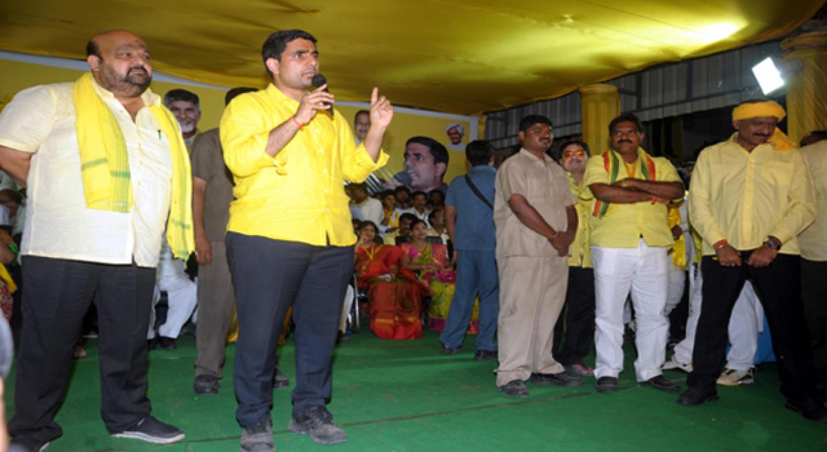 Lokesh lambasts Jagan