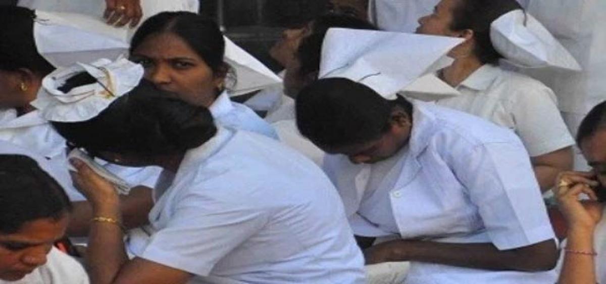 OGH nurses nurse a grouse against govt, stage protest